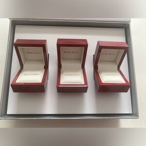 Empty James Allen Jewelry Gift Box Set- Complete Packaging Bundle